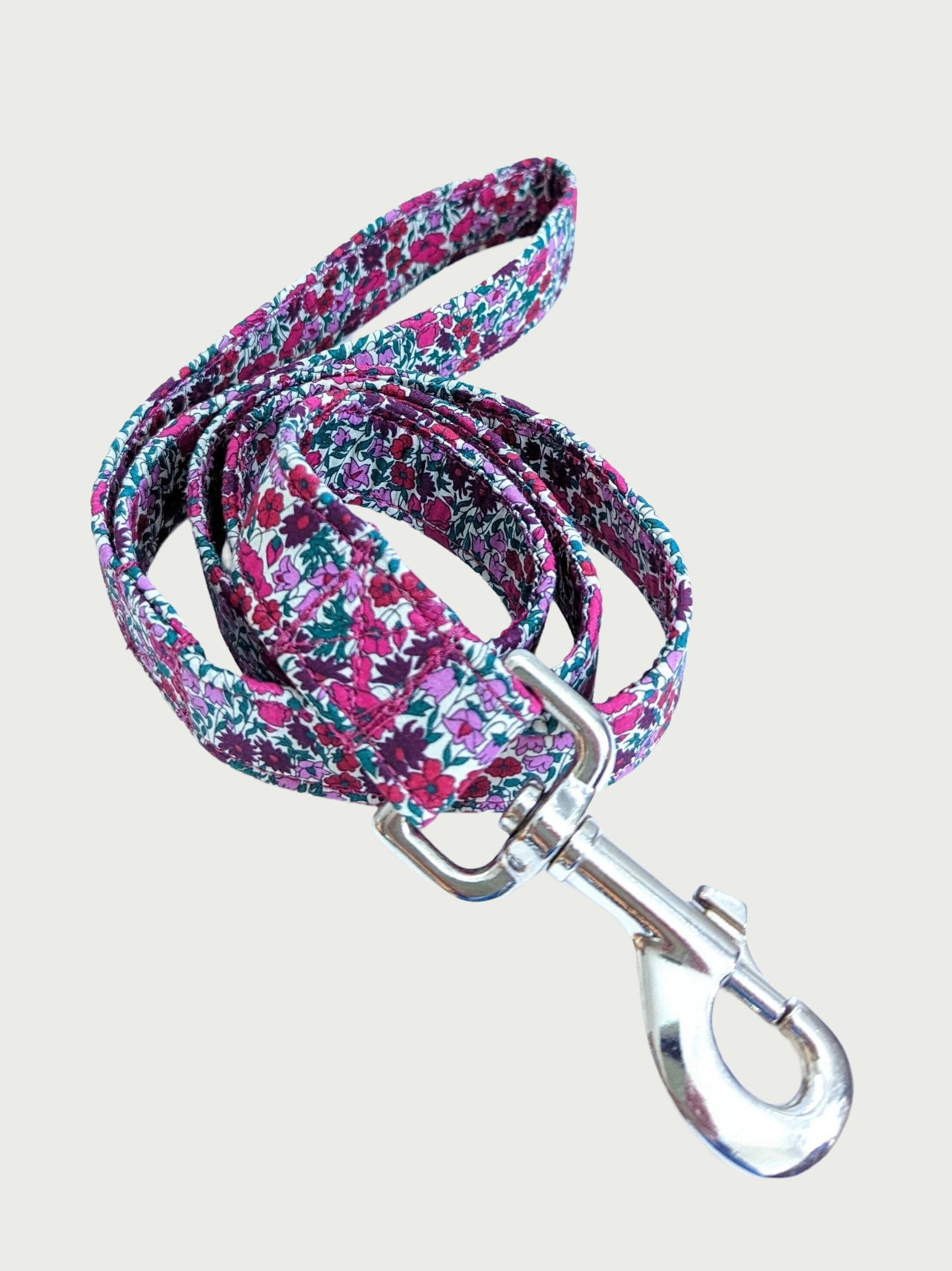 Liberty Dog Lead - Petal and Bud | Floral Dog Lead |  Strong Webbing | Quality Trigger Snap | Matching Collar available