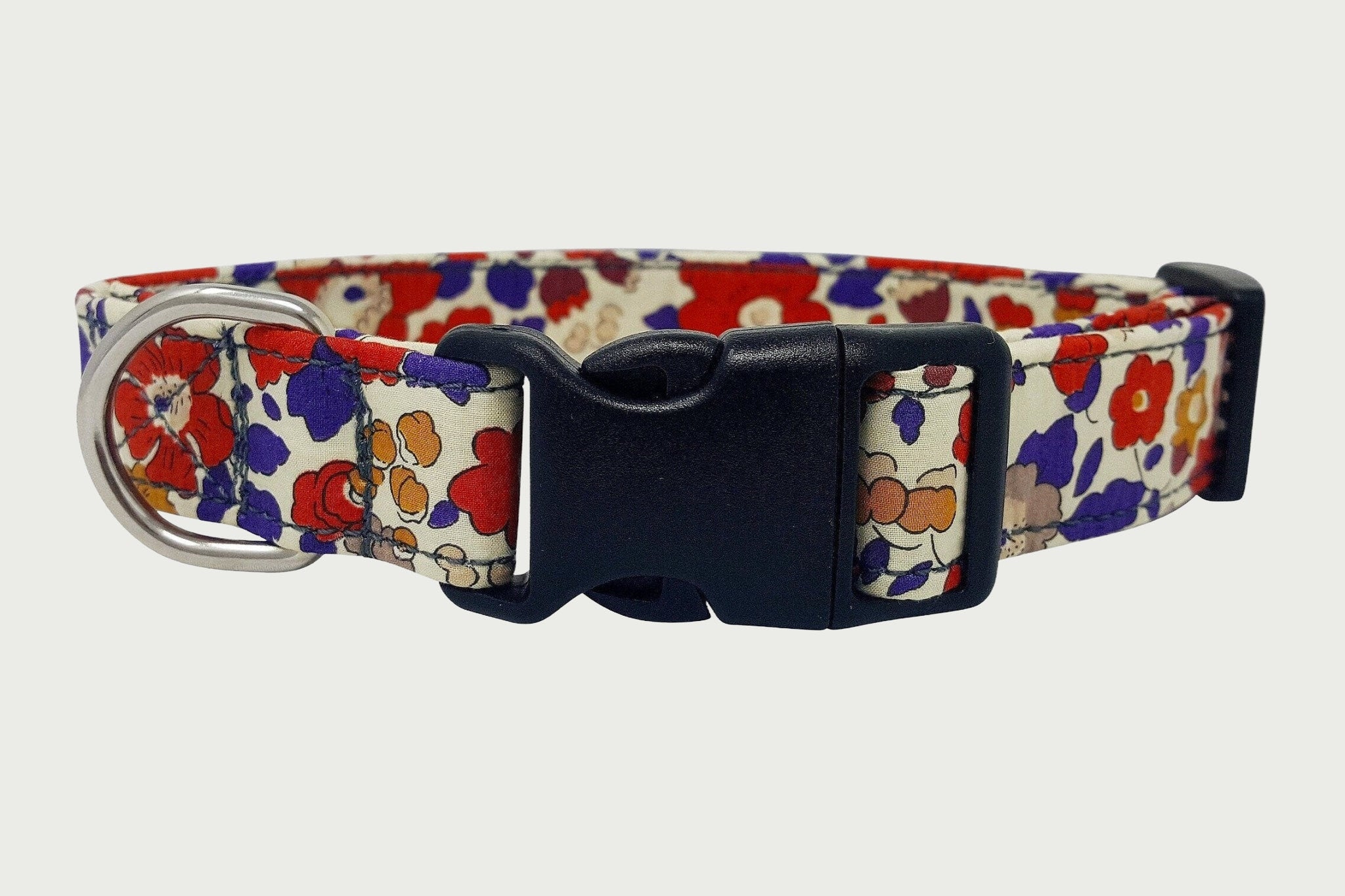 Liberty Dog Collar - Betsy | Floral Dog Collar | Adjustable Dog Collar | Strong Webbing | Strong Buckle | Washable