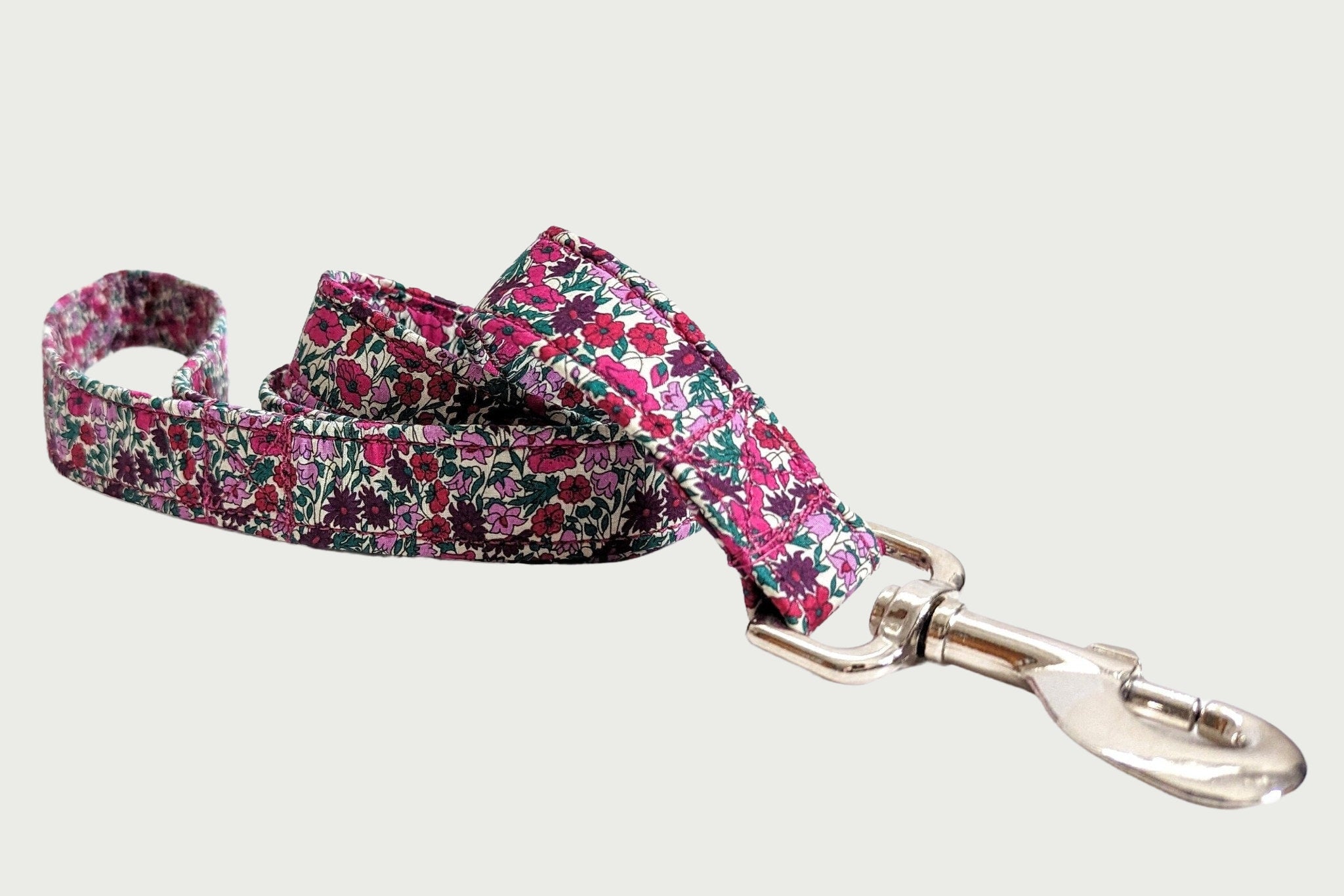 Liberty Dog Lead - Petal and Bud | Floral Dog Lead |  Strong Webbing | Quality Trigger Snap | Matching Collar available